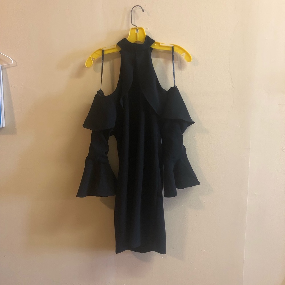 Cold Shoulder Bardot Mini Dress